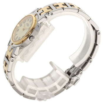 Hermes Clipper Watches Cl4.220 Stainless Steel/Ssxgp Ladies