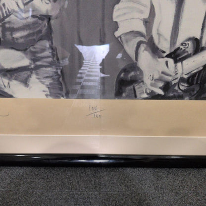 RONNIE WOOD Silkscreen Print Signed Framed Limited 104/ 160 1981 Rolling Stones
