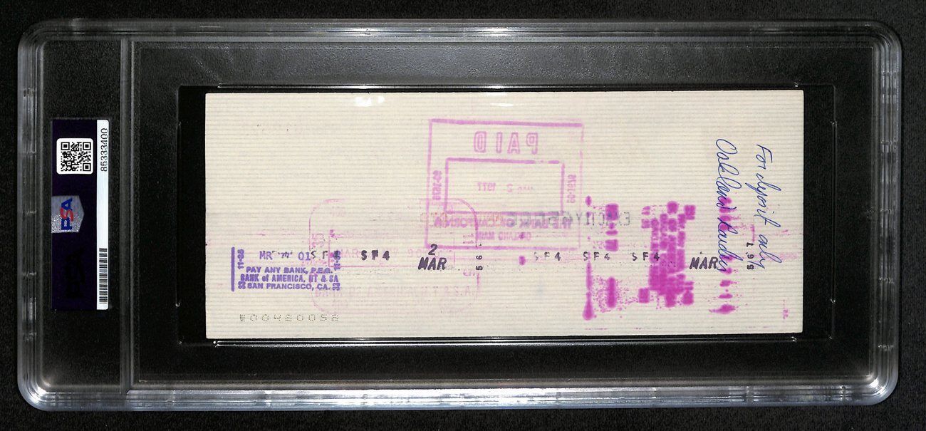 Al Davis Hof Signed/Autographed 8.5X3.5 Bank