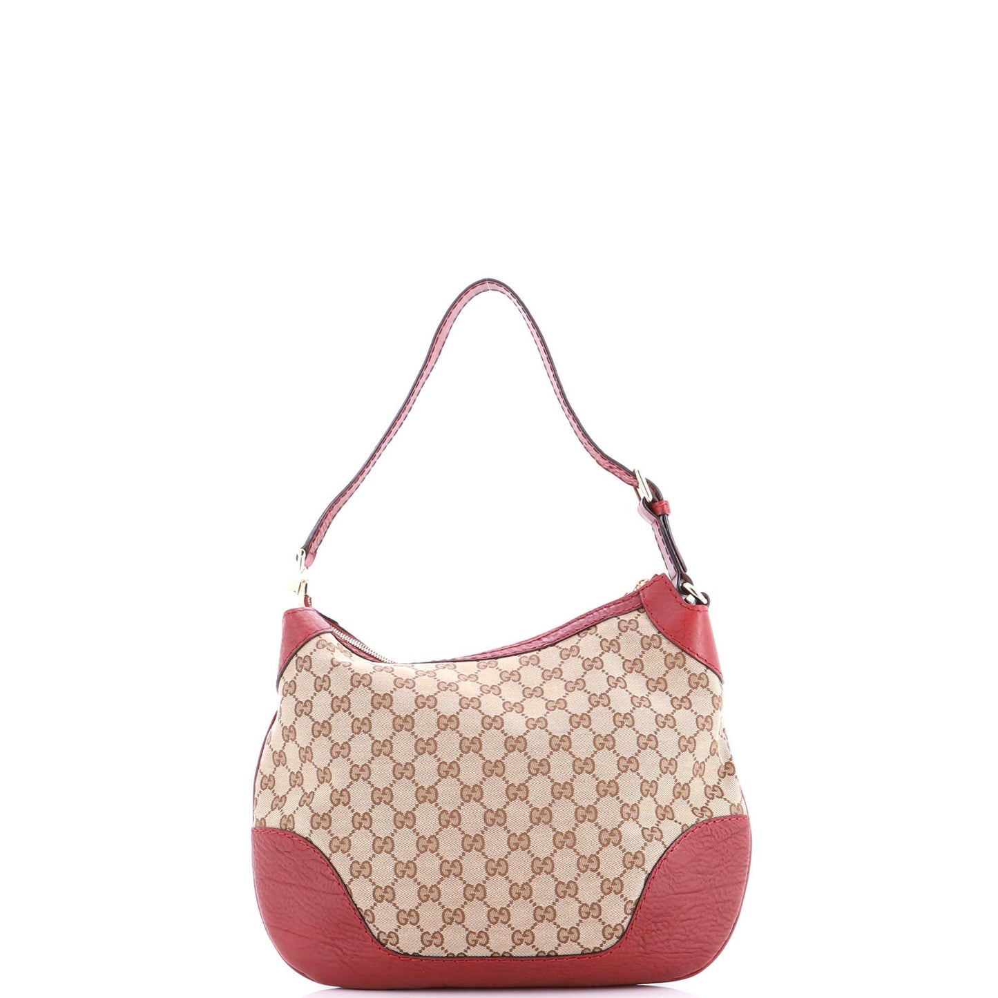 Gucci Charlotte Zip Hobo Gg Canvas With Leather Medium