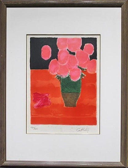Bernard Cathelin "Roses And Red Pepper" Hand-Signed Lithograph, Limited Ed 100