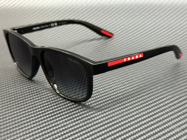 PRADA LINEA ROSSA PS 06YS 1AB09U Black Grey Gradient Men's 56 mm Sunglasses