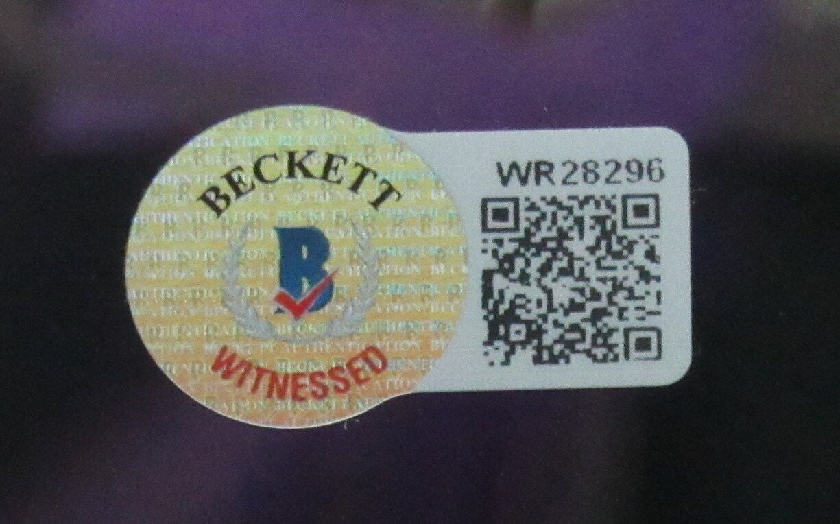 Ed Reed Hof Autographed 16X20 Photo Baltimore Ravens Framed Beckett