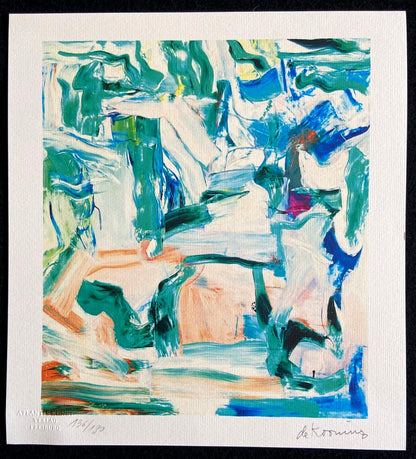 Willem De Kooning Lithograph Coa Signature And Stamp
