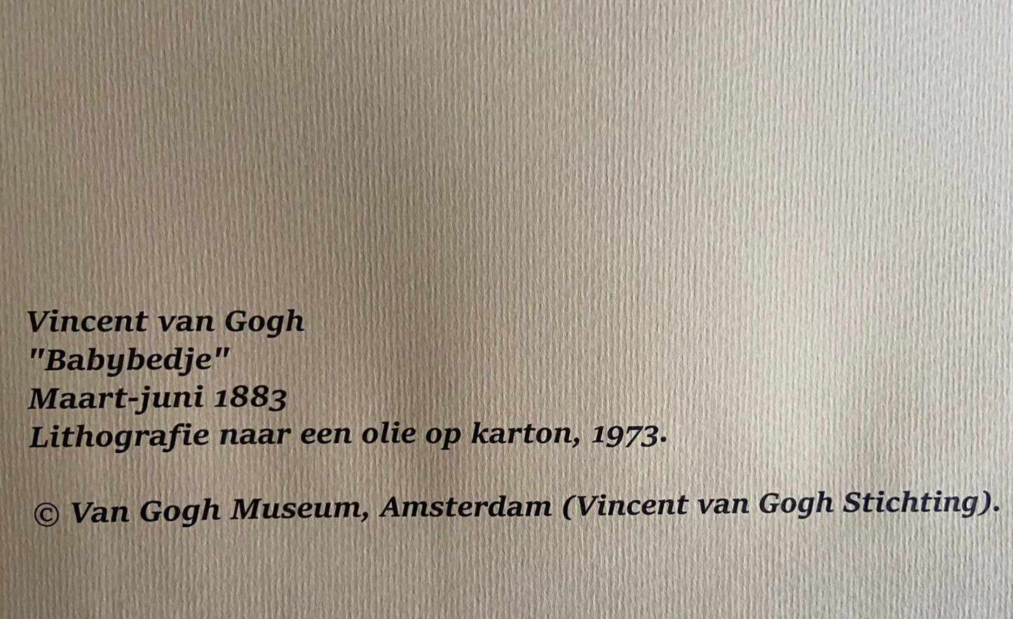 Vincent Van Gogh Museum Lithograph Coa Signed Op Published (Edvard Munch)