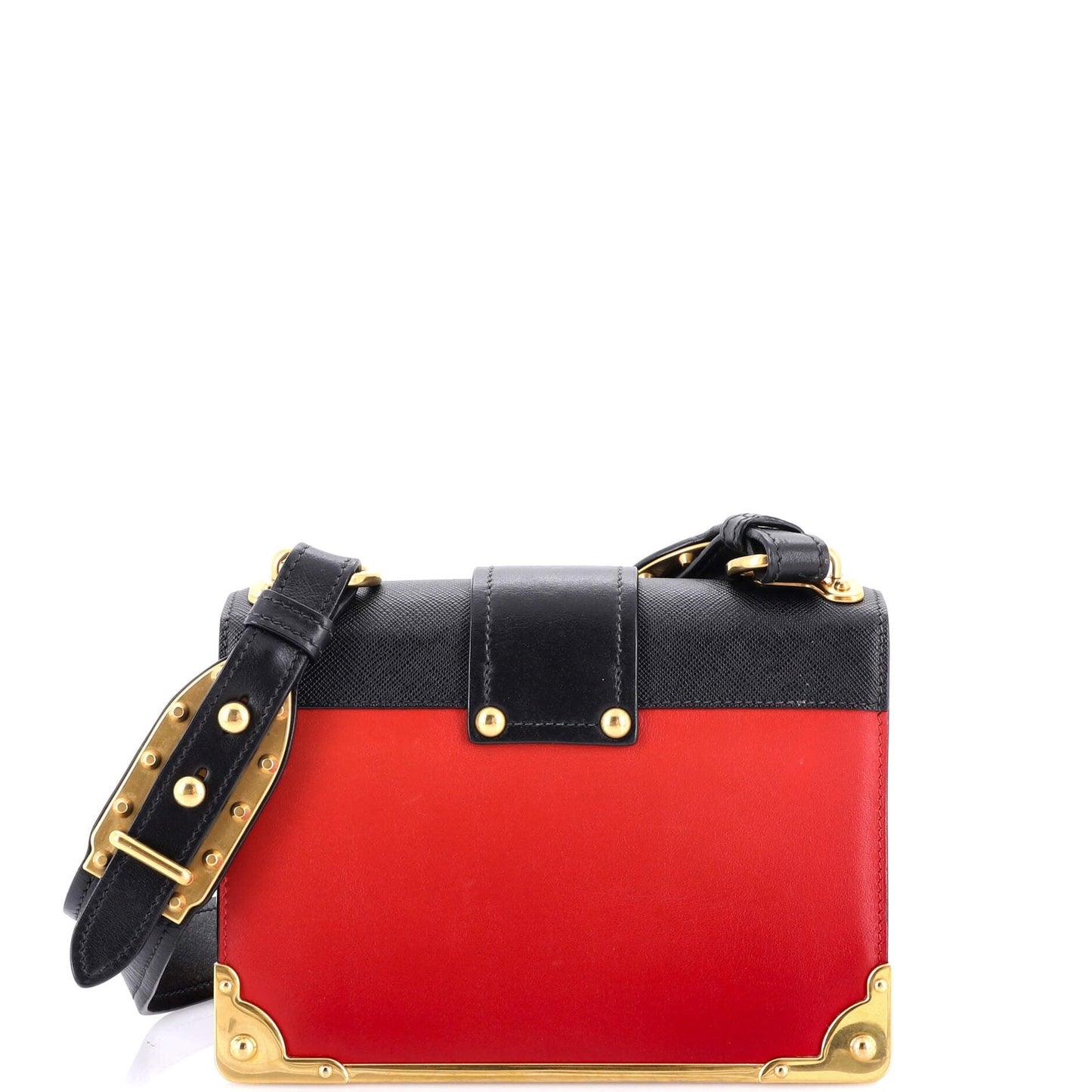 Prada Cahier Crossbody Bag Crystal Embellished Leather Small