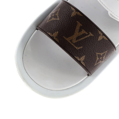 Louis Vuitton Women'S Sunbath Flat Mule Sandals Monogram Canvas And Rubber