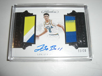 Lonzo Ball 2018 Panini Flawless Game  Dual Jersey