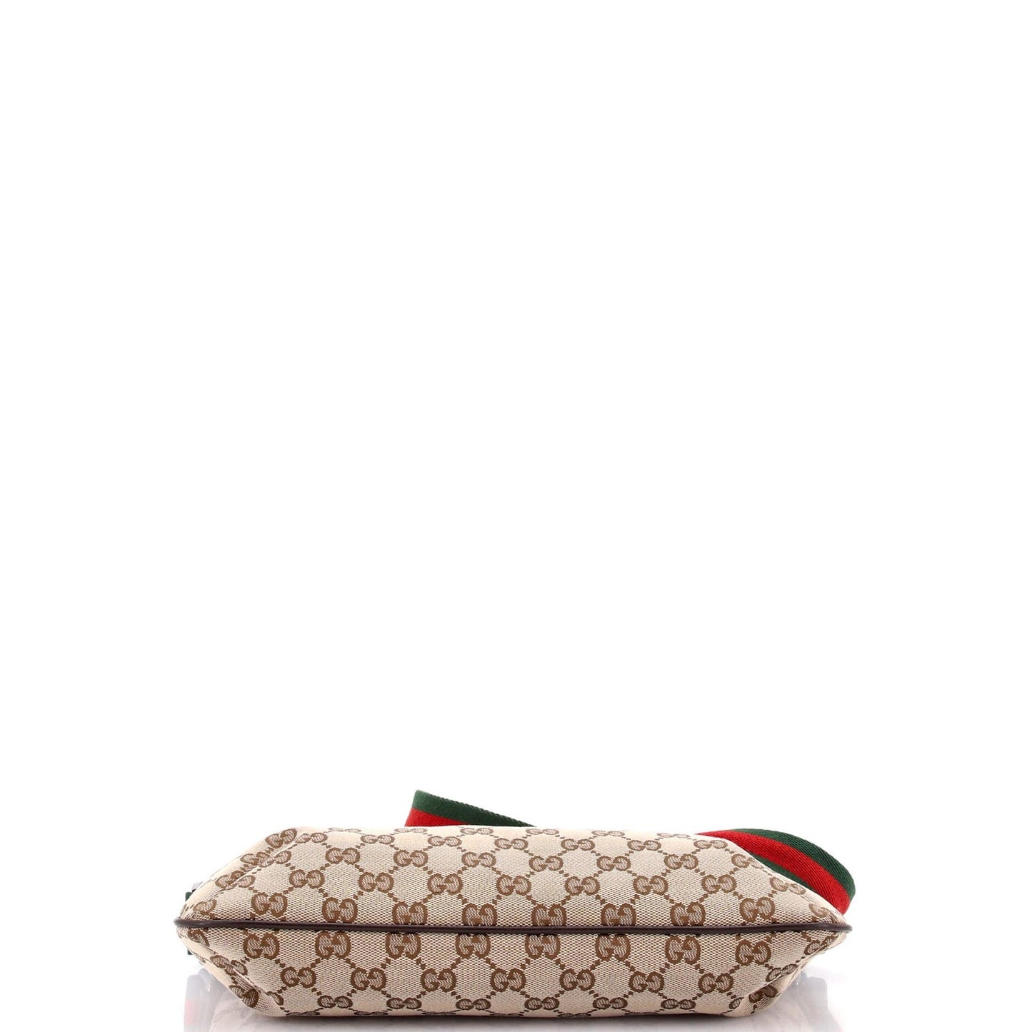 Gucci Web Strap Messenger Bag Gg Canvas Small