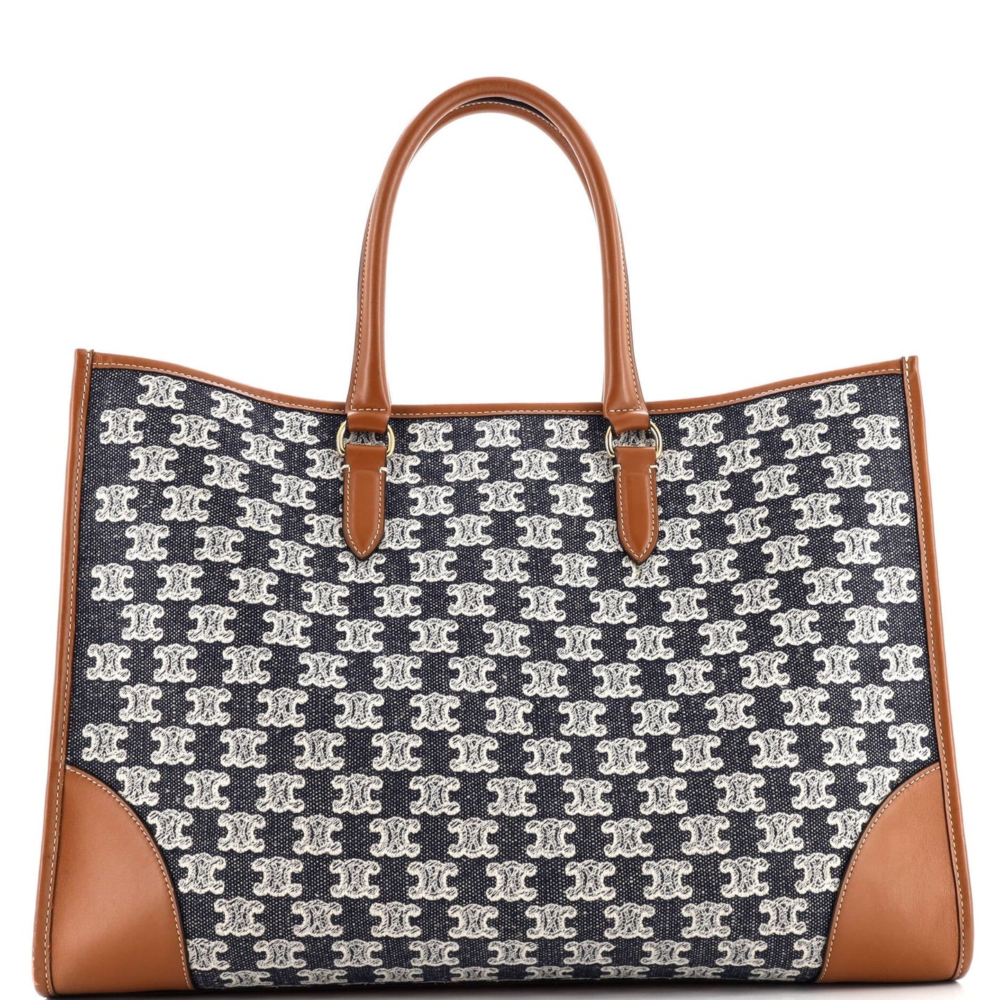 Celine Horizontal Cabas Tote Triomphe Canvas