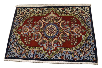 Rug handmade wool birds oriental 2x3 classic home decor carpet