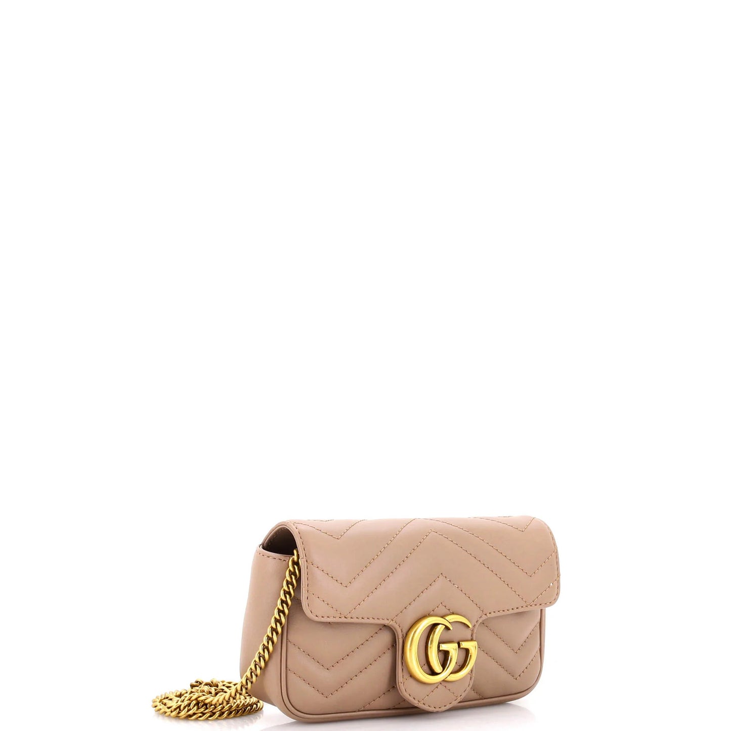 Gucci Gg Marmont Flap Bag Matelasse Leather Super Mini