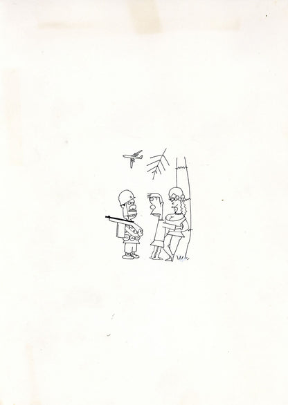 Sonoyama Syunji 1968 Ink Illustration Manga Ghost Story Guam