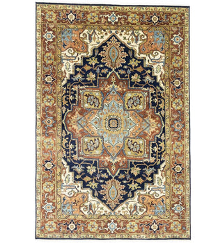 6X9 ft Farmho Boho Geometric Handmade Heriz
