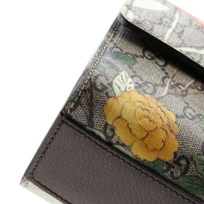 Gucci Padlock Shoulder Bag Tian Print Gg Coated Canvas Small