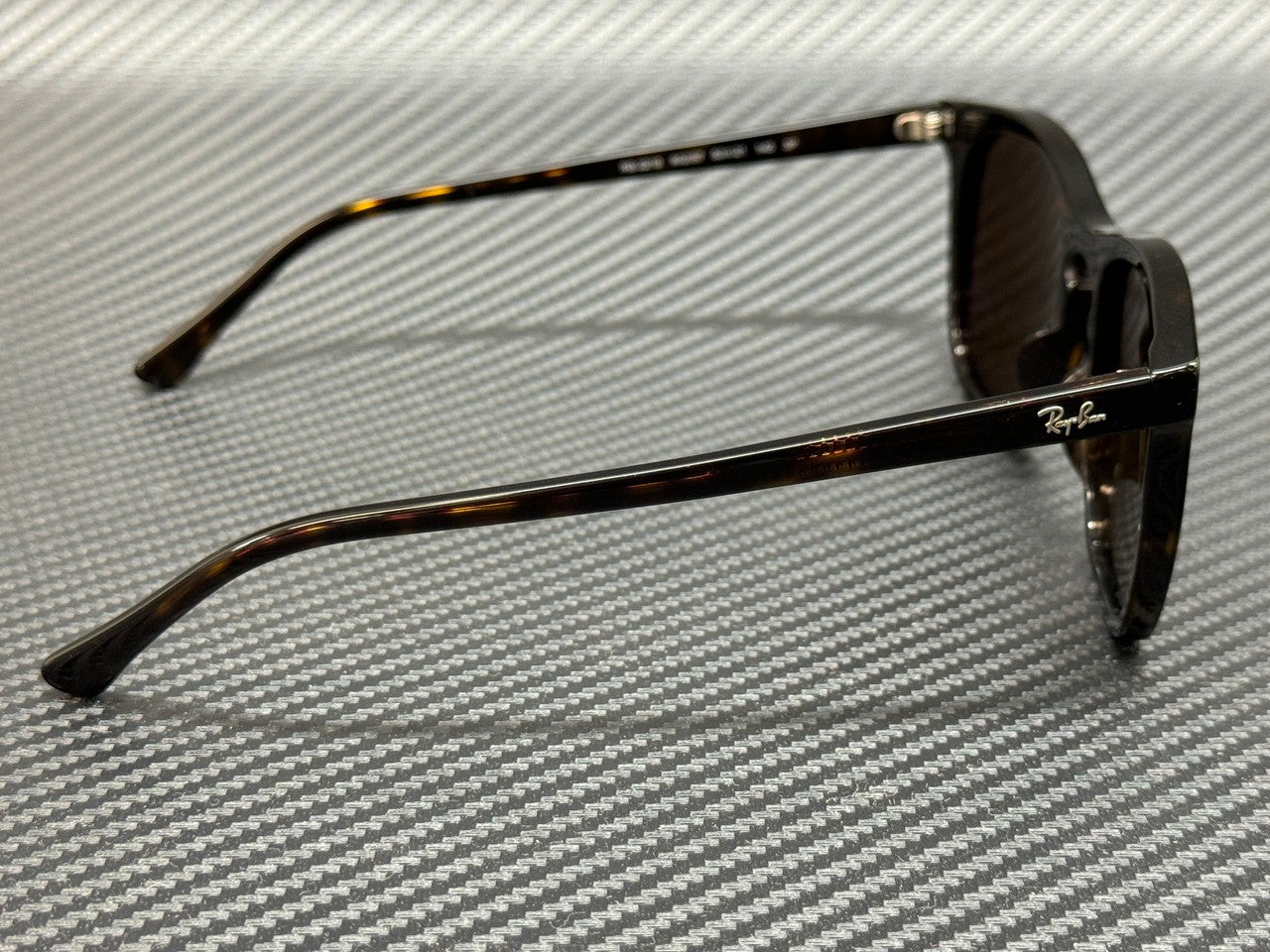 RAY BAN RB2210 902 57 Havana Brown Polarized Unisex 53 mm Sunglasses