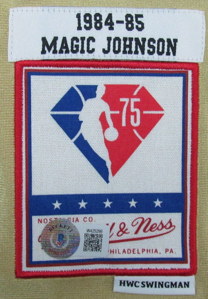 Magic Johnson Hof Autographed Mitchell & Ness