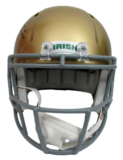Ian Book Signed/Inscr Notre Dame Gold Full Size