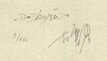 Du Zhenjun Roland Garros French Open Signed 