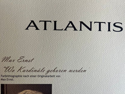 Max Ernst Lithograph Coa Signed Op Numbered By Hand