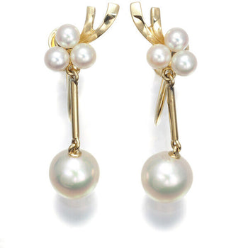 MIKIMOTO Earrings Akoya Pearl 3.6-7.8mm 14K 585