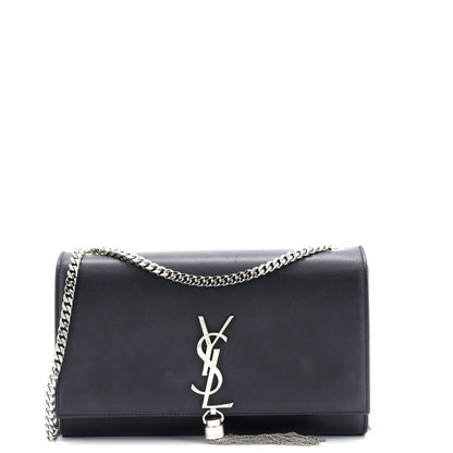 Saint Laurent Classic Monogram Tassel Crossbody Bag Leather Medium