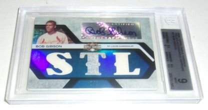Bob Gibson 08 Triple Threads Game Used Triple