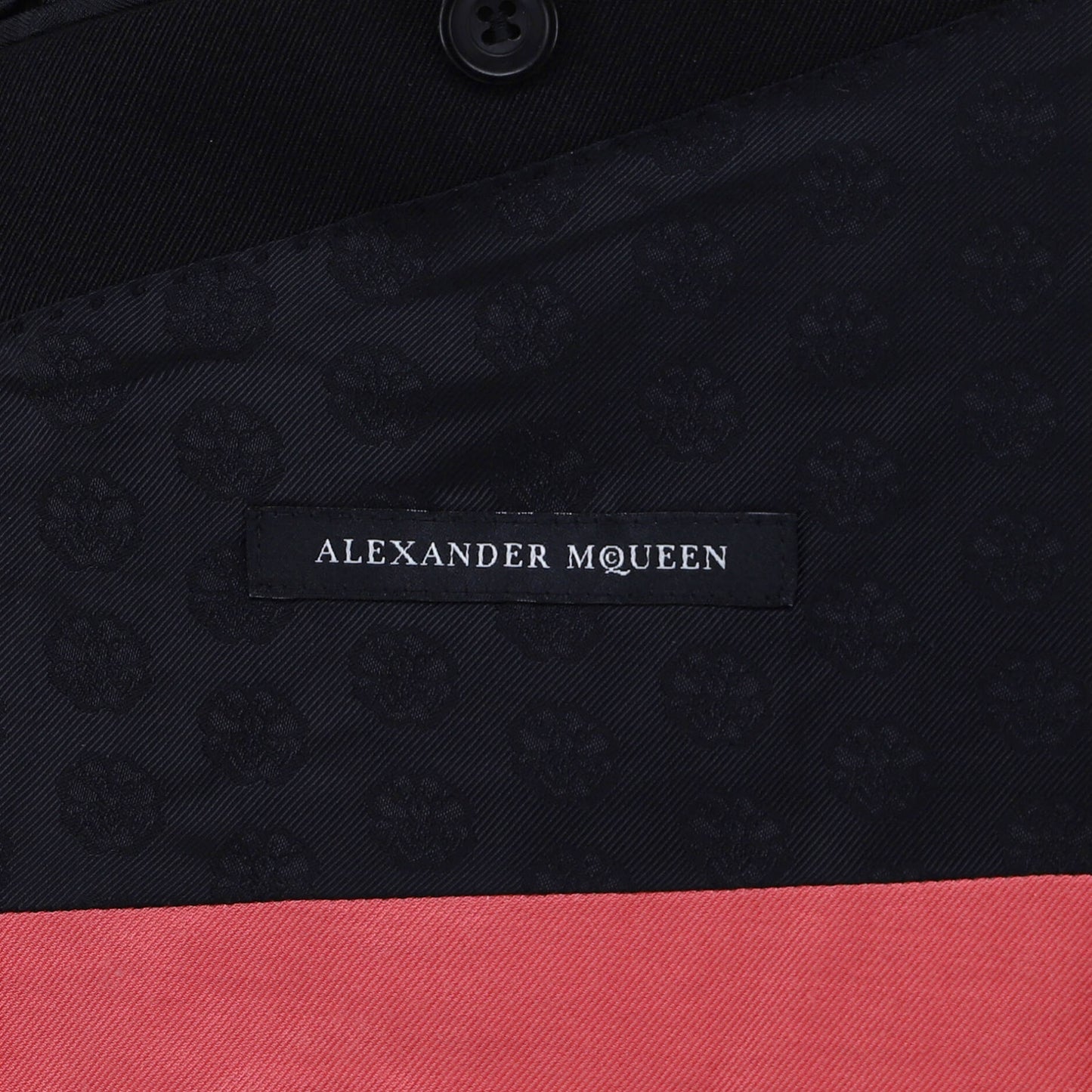 Alexander Mcqueen Men'S Colorblock Button Up Blazer Cotton And Wool Blend