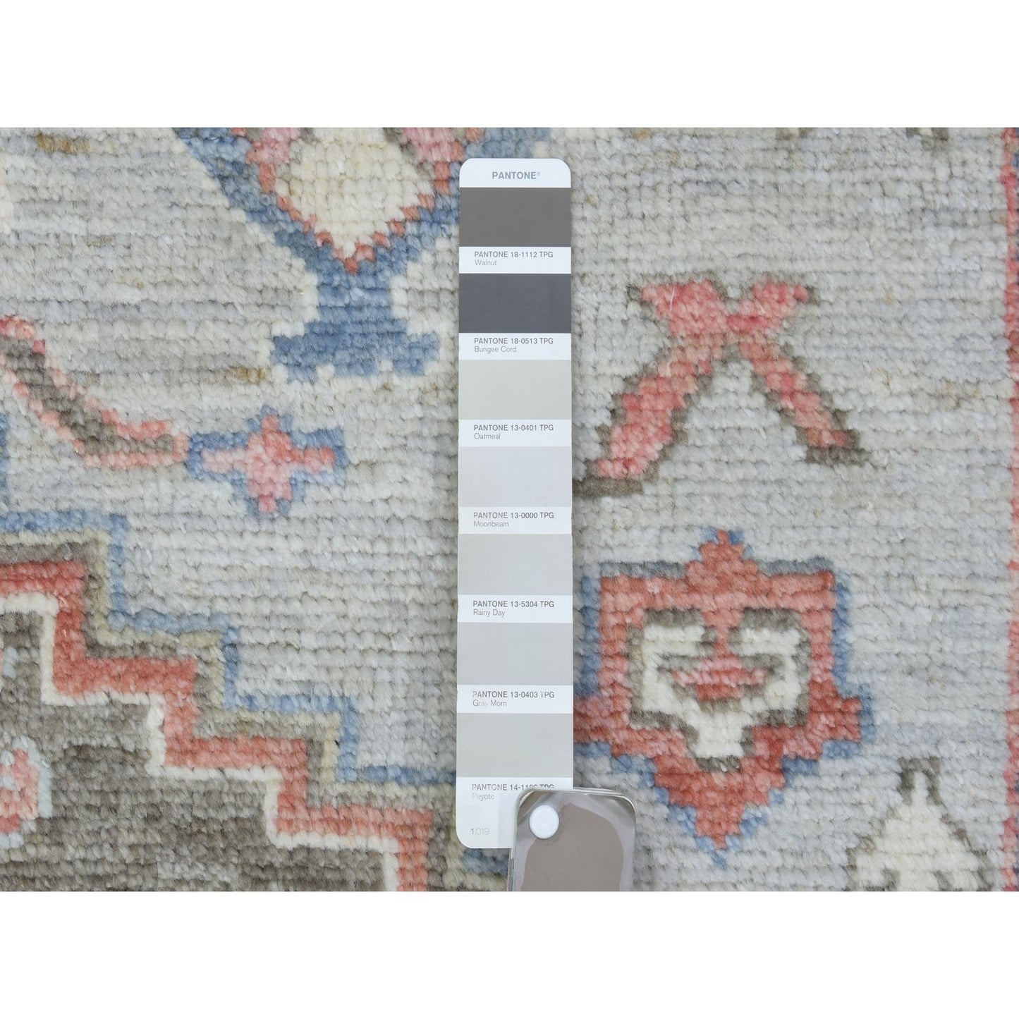 8'2"X10'3" Gray Soft Wool Hand Knotted Anatolian Village Inspired Rug