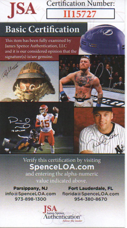 Al Gettel Autographed Hand Filled Out Survey Page (Jsa)