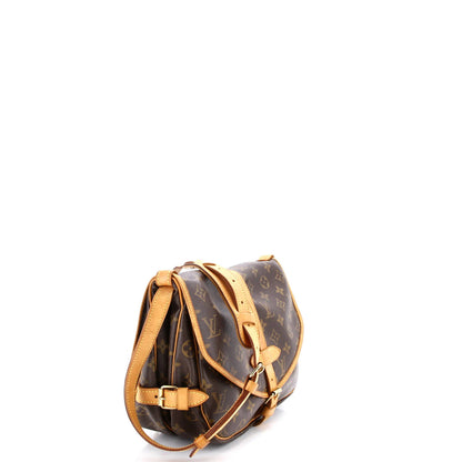 Louis Vuitton Saumur Handbag Monogram Canvas 30