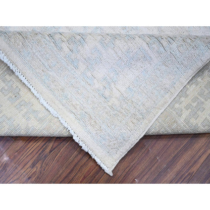 7'10"X9'5" Ivory Khotan Pomegranate Wool Hand Knotted Oriental Rug