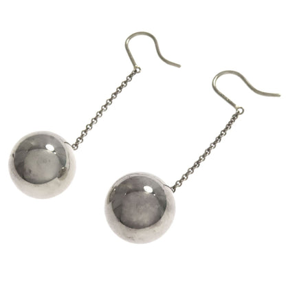 Silver TIFFANY&Co. Hardware ball hook earring