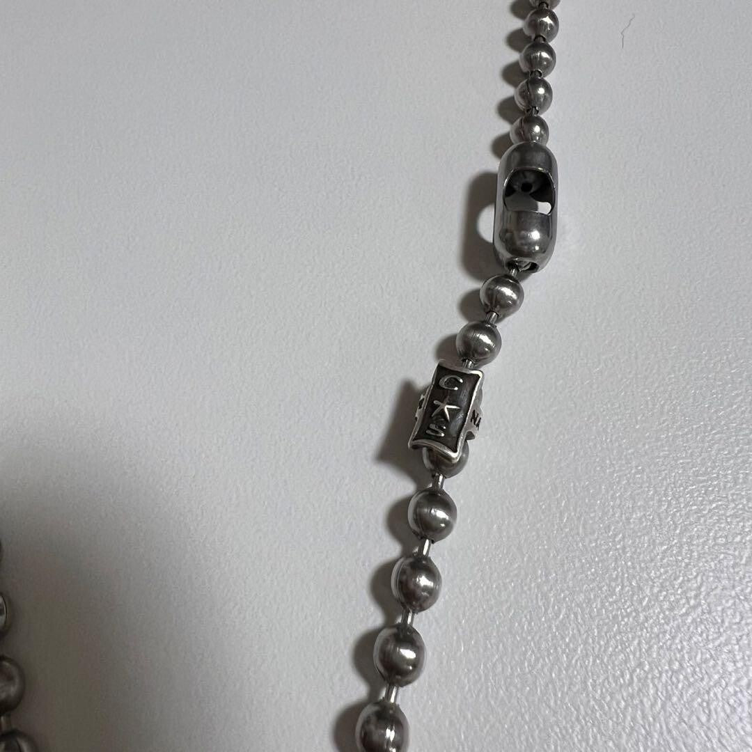 Sterling silver skull star pendant necklace with ball chain