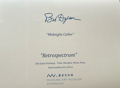 Bob Dylan Lithograph Coa Signed Op Numbered Pencil Modern Museum