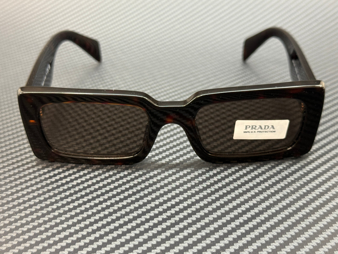 PRADA PR A07S 16N5Y1 Tortoise Brown Women's 52 mm