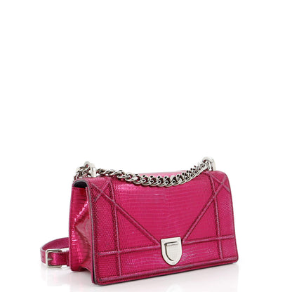 Christian Dior Diorama Flap Bag Lizard Medium