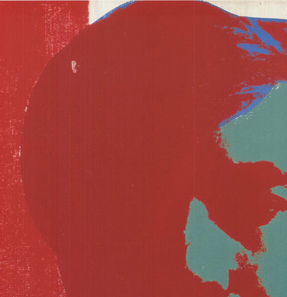 Andy Warhol Self-Portrait " Poster Pop Art Red, Blue Head, Portrait