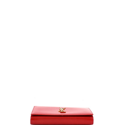 Saint Laurent Classic Monogram Wallet On Chain Patent
