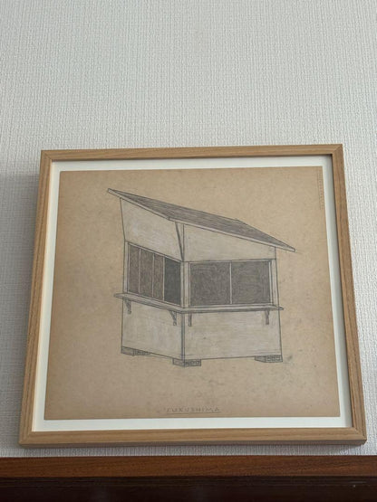Philippe Weisbecker Original Drawing "Fukushima" Signed Unique Artwork 2021