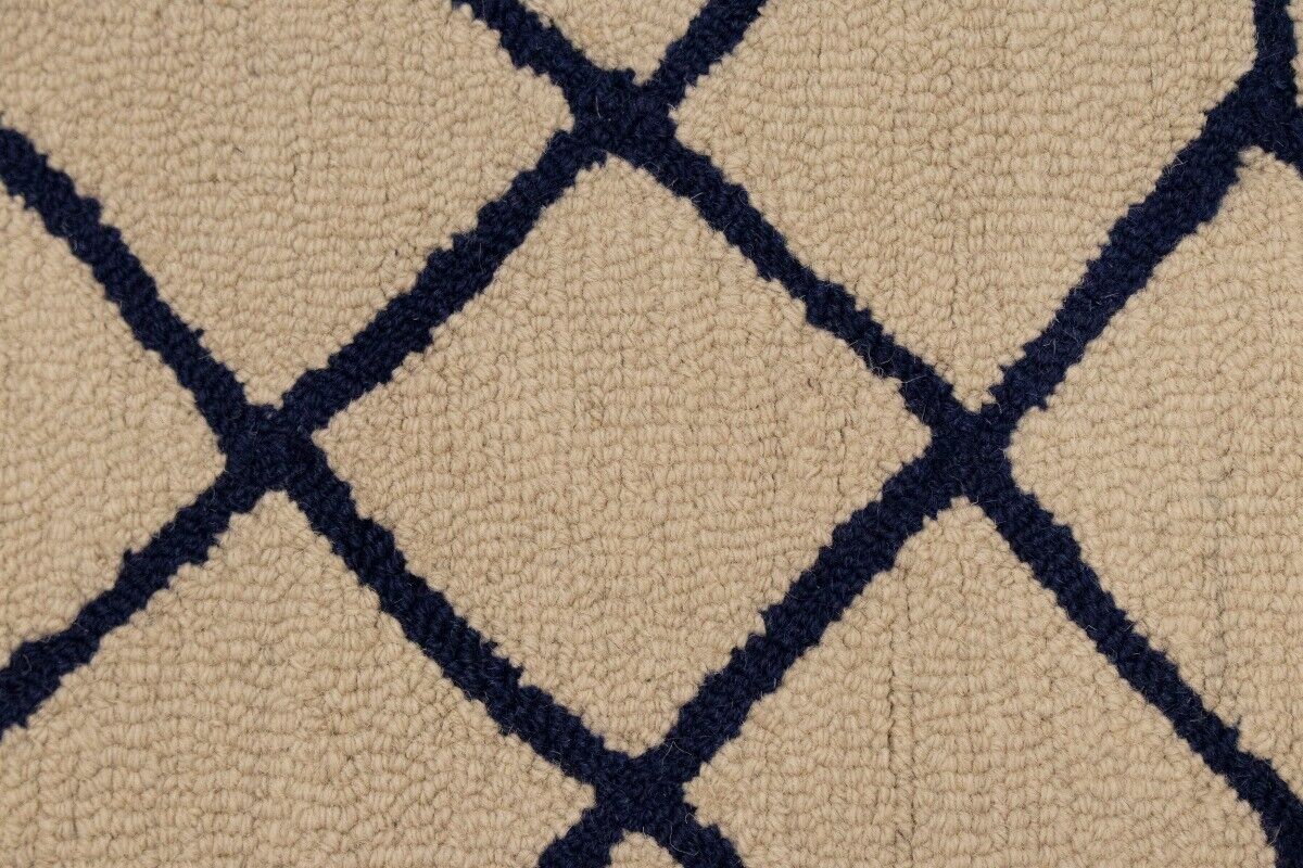 Hand-Tufted Modern Rug Wool Decor 5X8 Cream