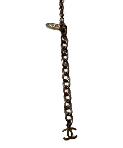 Chanel Logo Motif Glitter Resin Necklace