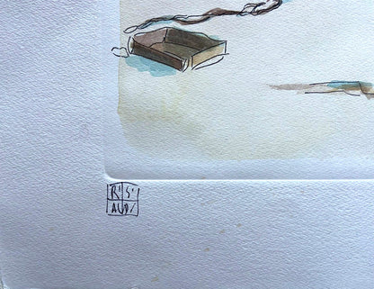 Aldo Riso ''Tricase Porto'' Inc. Hand Painted 60X80 According To Law