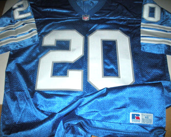 Barry Sanders Lion! Mounted Memories/Coa Signed