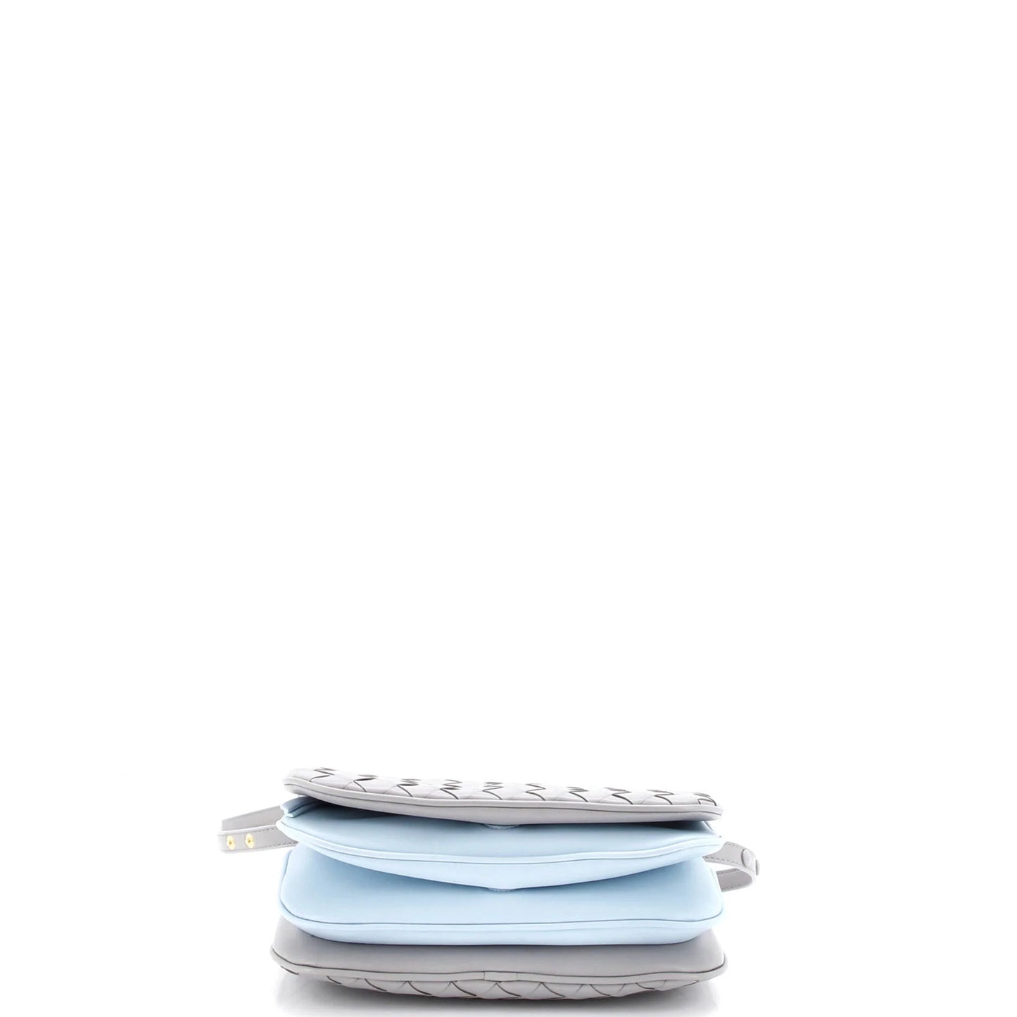 Bottega Veneta Puff Pouch Bag On Strap Intrecciato Leather