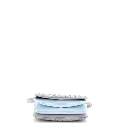 Bottega Veneta Puff Pouch Bag On Strap Intrecciato Leather