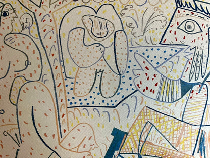 Pablo Picasso (Lithograph Signed Coa) Numbered In Pencil Limited