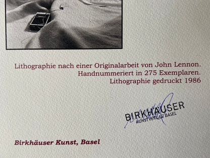 John Lennon & Yoko Ono, Lithograph 1986, 275 Ex