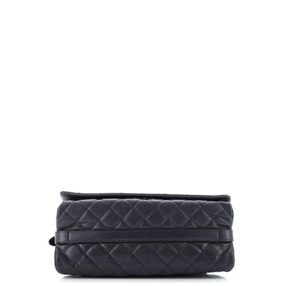 Chanel City Rock Flap Bag Quilted Goatskin Large
