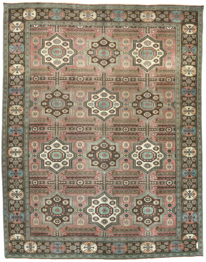 Antique Distressed Oriental Rug 10X13 Ft Rare